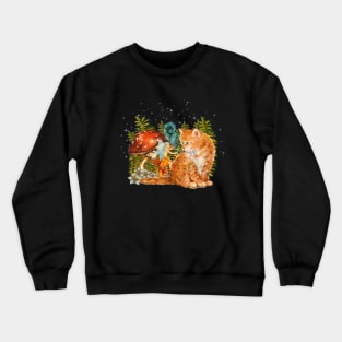 The fairy and the cat Crewneck Sweatshirt